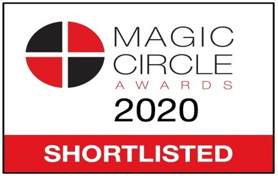 Nominated for a Magic Circle Award for Financial Advisory Firm of the Year 2020