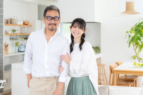 A middle-aged couple