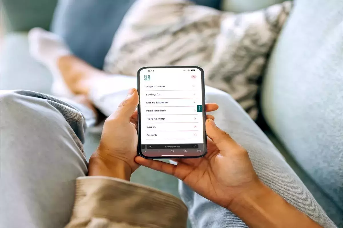 a person checking on the phone the NSI app