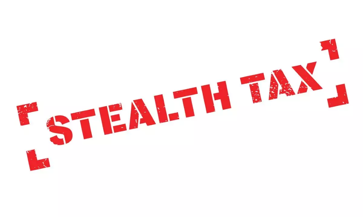 Stealth Tax rubber stamp. Grunge design with dust scratches