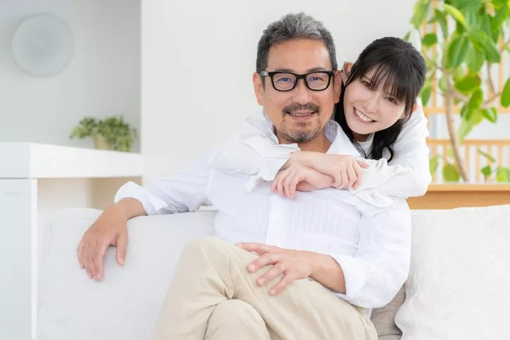 A middle aged couple