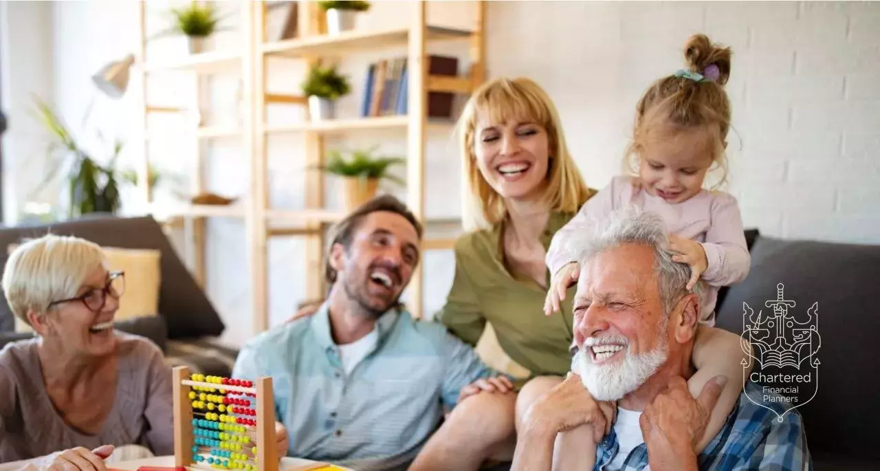 A family spending time together