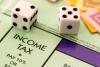 monopoly game and dices