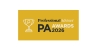 Professional Adviser Awards logo in yellow with blue and white font
