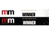 black and white money marketing logo and winner in writing