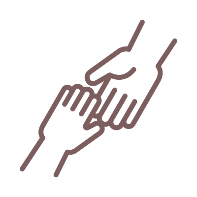 An icon representing helping