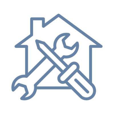 An icon representing home improvement